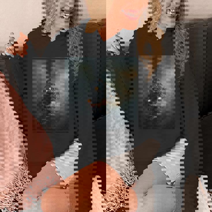 蒸気機関車 鉄道 機関車 ギフト 蒸気機関車 パーカー