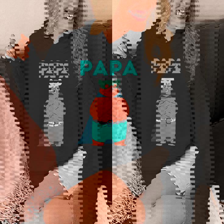 面白いパパベアシャツ I 父の日誕生日ギフト Hoodie