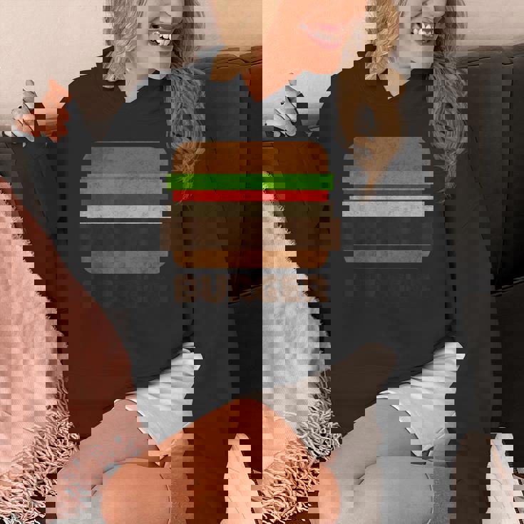 面白いフードハンバーガーのグラフィック。男性と男の子用。 パーカー