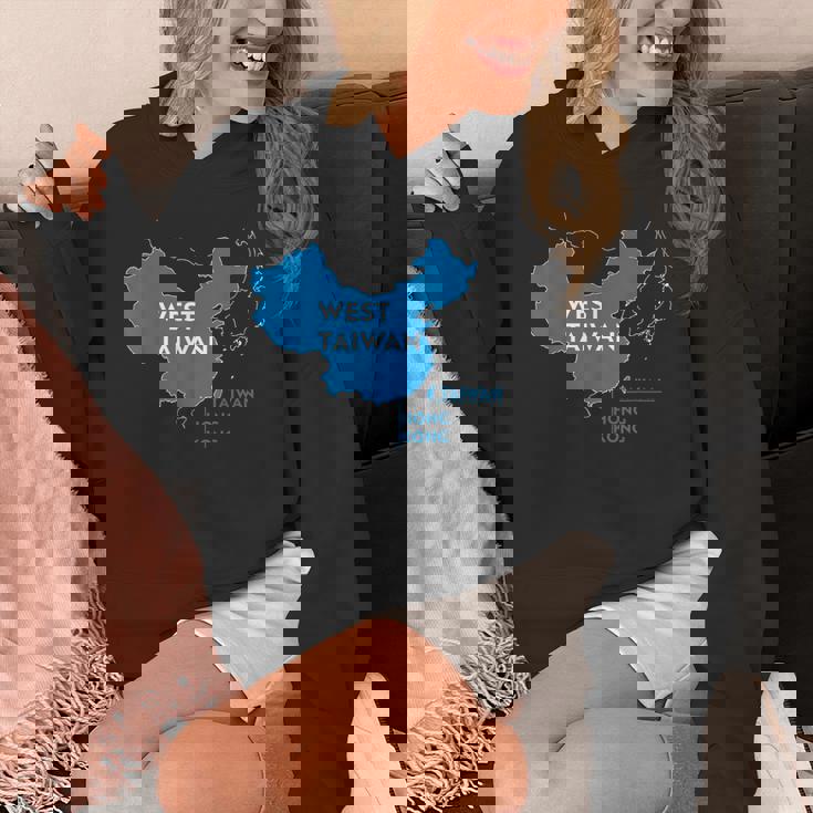 面白い中国地図西台湾 パーカー