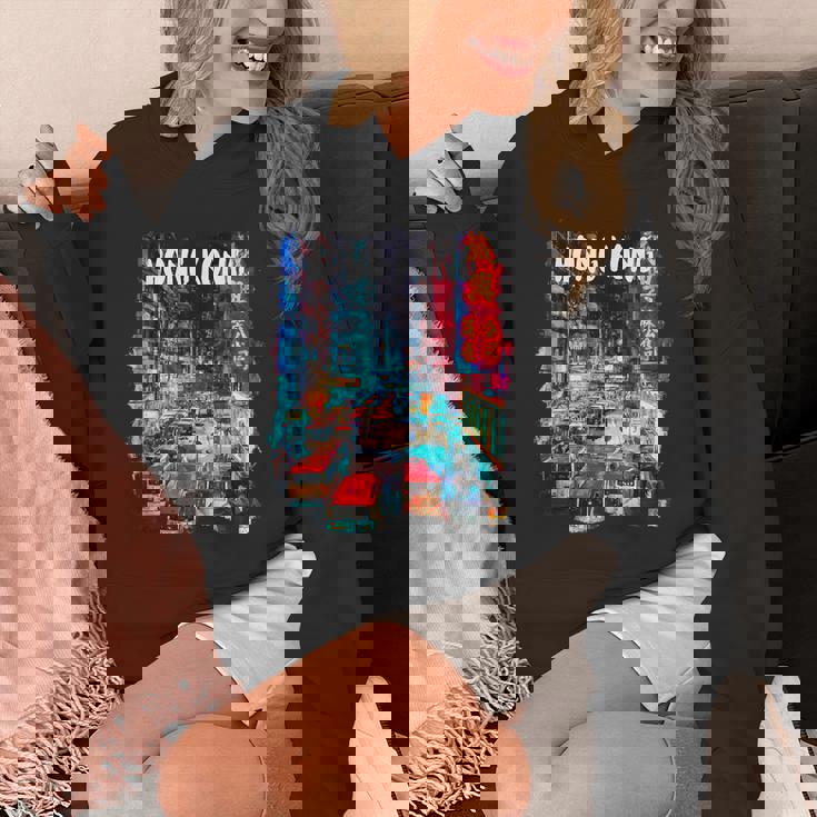 香港のお土産-夜の香港 パーカー