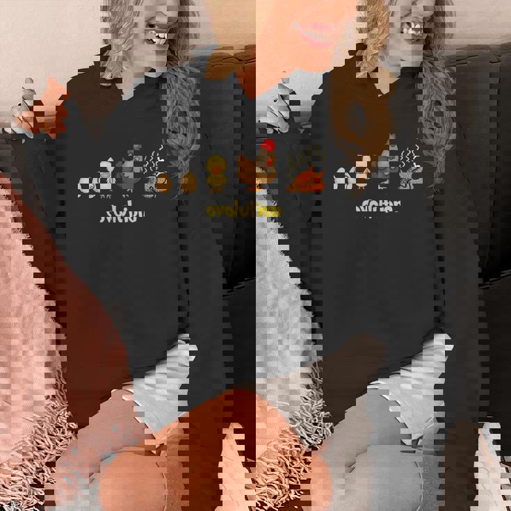 おもしろ 鶏の一生 Ovolution 食物連鎖 パーカー