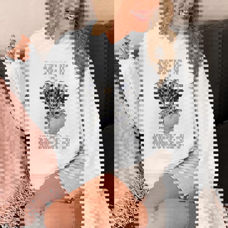 Hd-Twin シャットアップまたはナックルアップ ナックルヘッド レトロ バイカーギア Hoodie