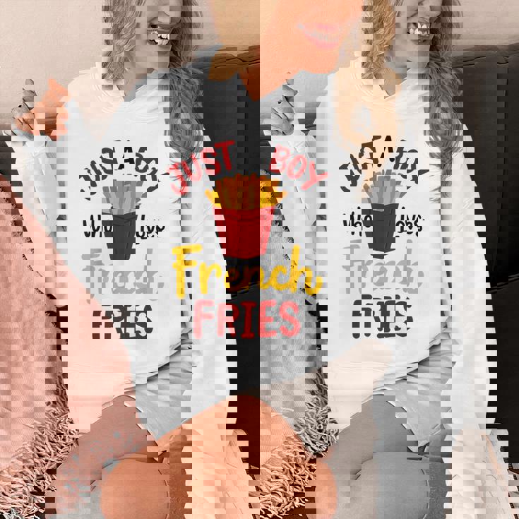 Just A Boy Who Loves French Fries フライドポテト じゃがいも ヴィーガン Hoodie