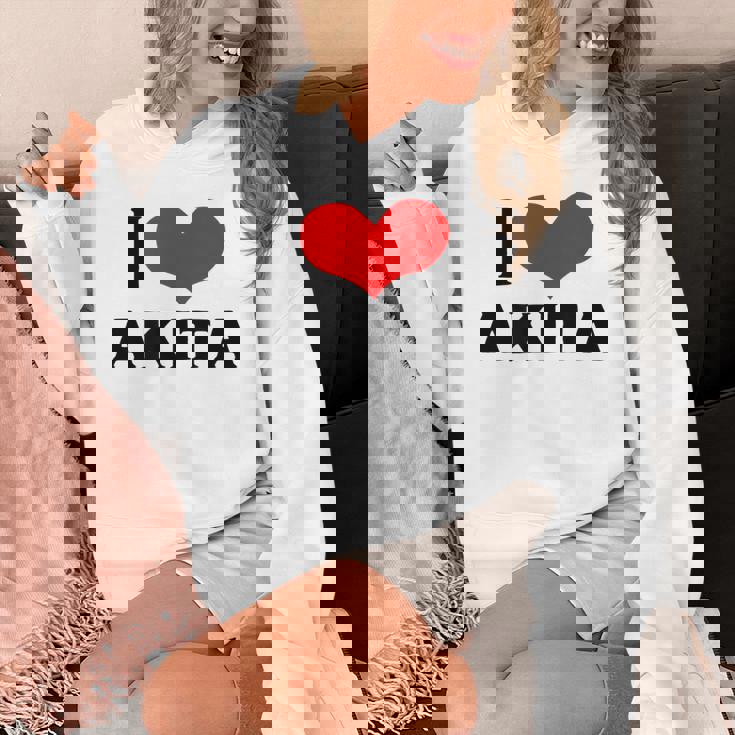 I Love Akita 愛 ハート 秋田 秋田県 日本 お土産 かわいい おしゃれ パーカー