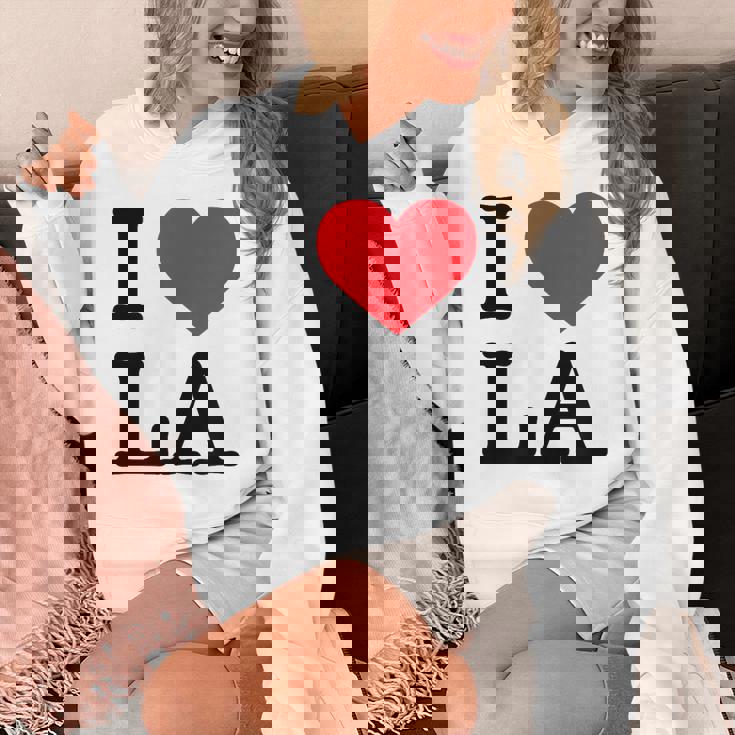 I Love La Top I Heart Los Angeles バケーションギフト パーカー
