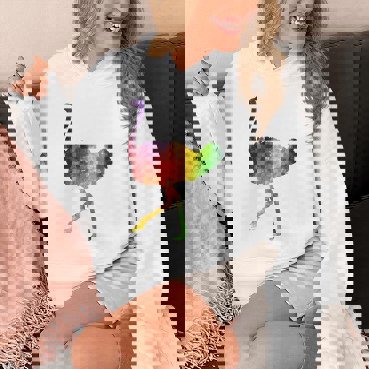 Ostrich African ダチョウ Animal Watercolor Graphic パーカー