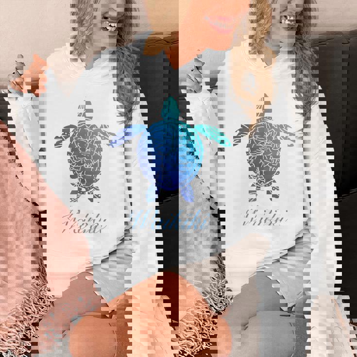 Save The Hawaiiea Turtles ハワイアンブルー トライバルタートルホヌ パーカー