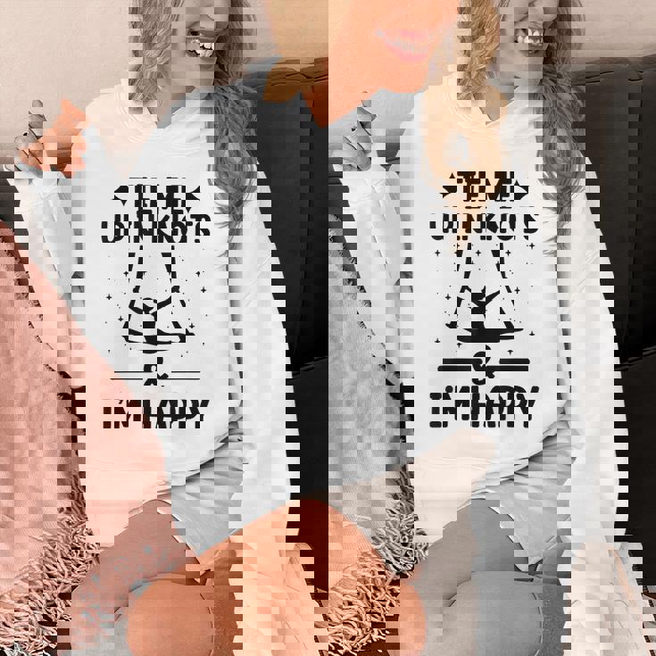 Tie Me Up In Knots & I'm Happy エアリアル ヨガ 体操選手 エアリスト パーカー