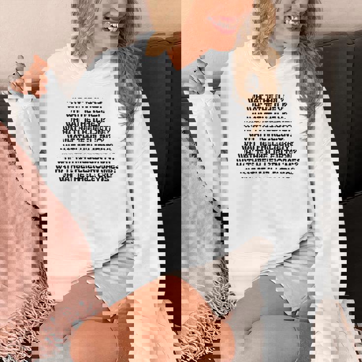 What The Hell What The Helly What The Helly 裏面 Hoodie