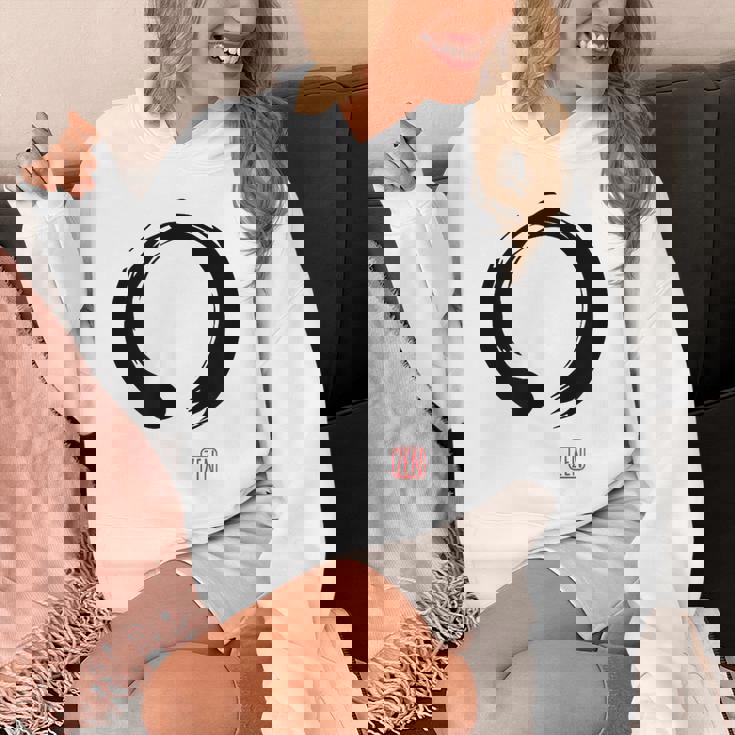 Zen Calligraphy Buddhist Enso Circle パーカー