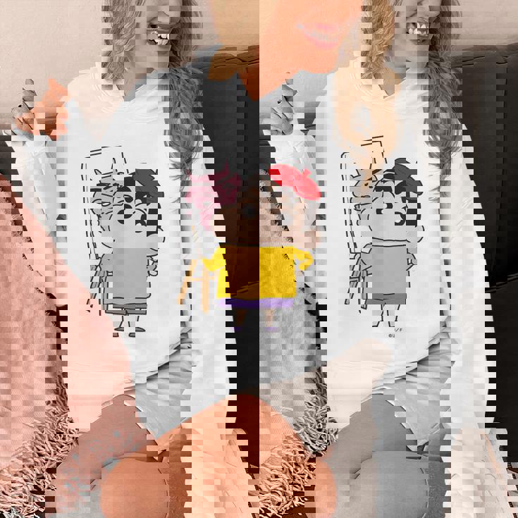 【まんが】クレヨンしんちゃん お絵描きしんちゃん Hoodie