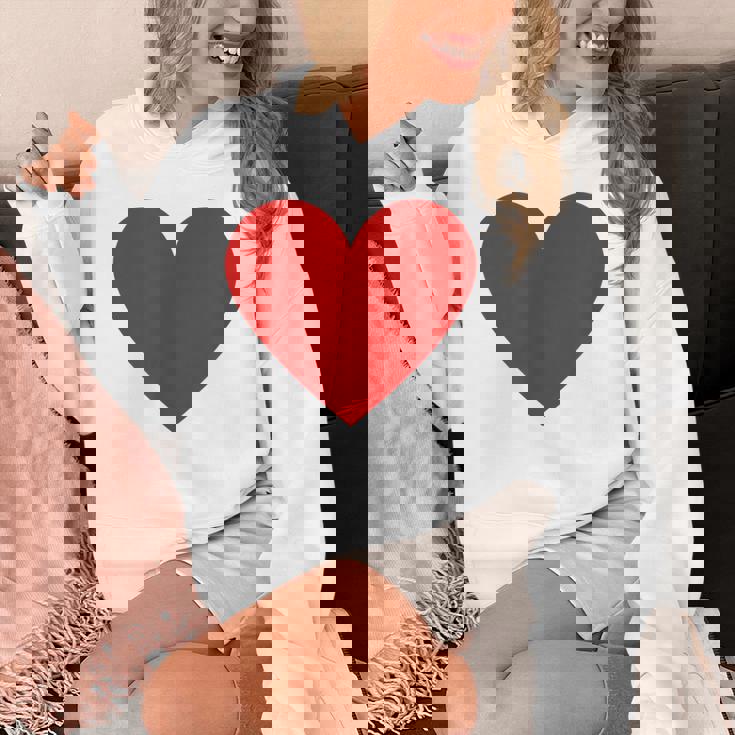 かわいい赤ミニマリスト ハート Hoodie