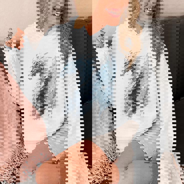 アイスドラゴン グラフィック 神話アート アイスドラゴン パーカー