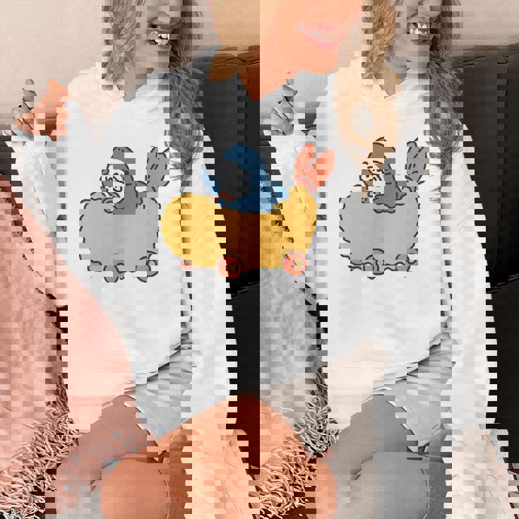 エビフライのくるまを運転するサメ パーカー