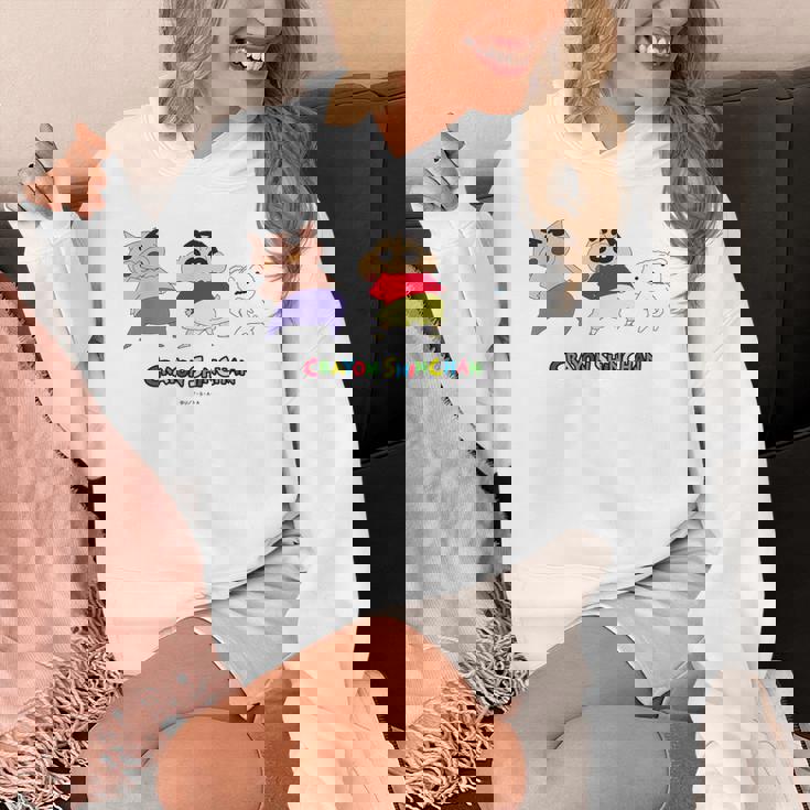 クレヨンしんちゃん 振り向き「ぶりぶり＆しんちゃん＆シロ」 Hoodie