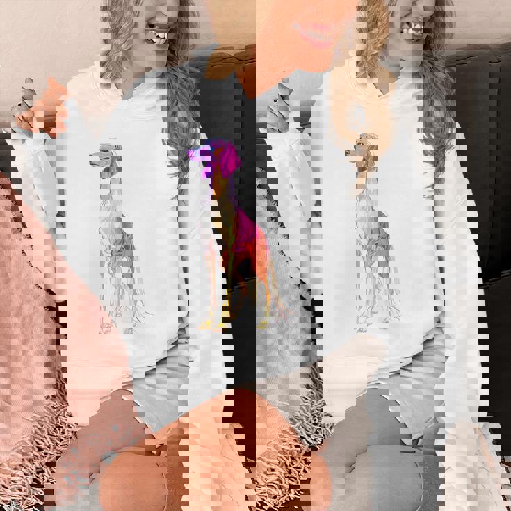 サルーキ 犬 モチーフ ペット 作品 サルーキ パーカー