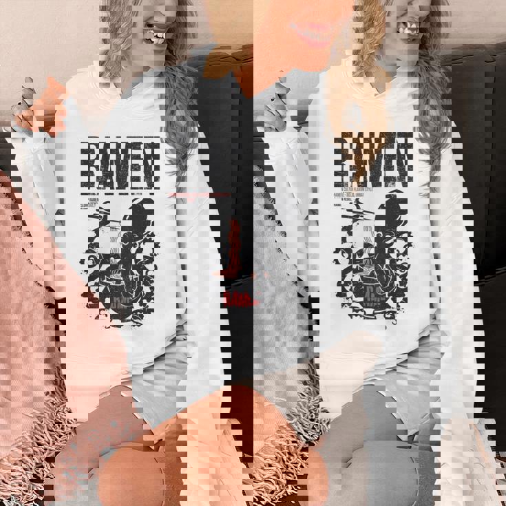 ストリートウェア ラーメン カワイイ オタク マンガ アニメ バックプリント モダン パーカー