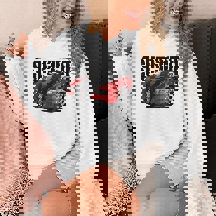 スー、スポーツカー、マッスルカー、レースカーのtシャツ。 パーカー