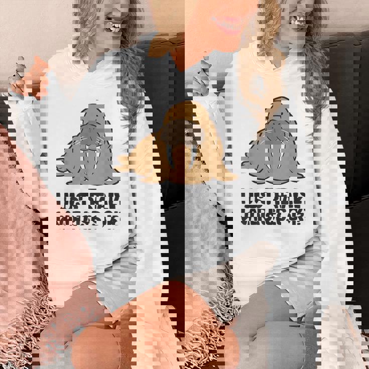 セイウチが本当に好きだよ、いいね？面白いセイウチ パーカー