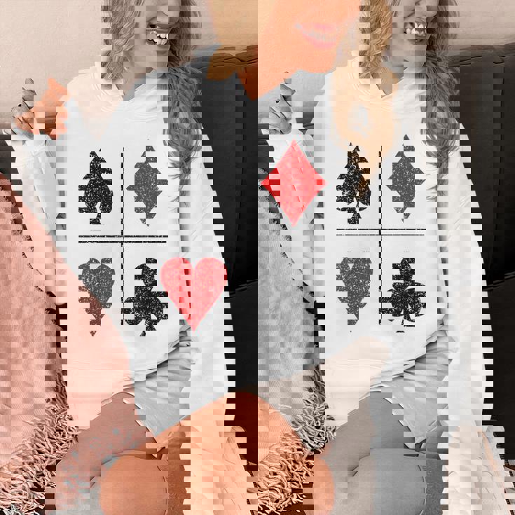 ダイヤモンド スペード ハーツ クラブ トランプスーツ ポーカー パーカー