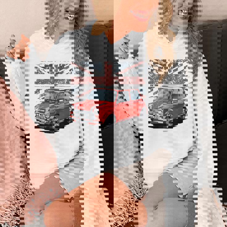 ブリティッシュクラシックカー レッドミニスポーツカー パーカー