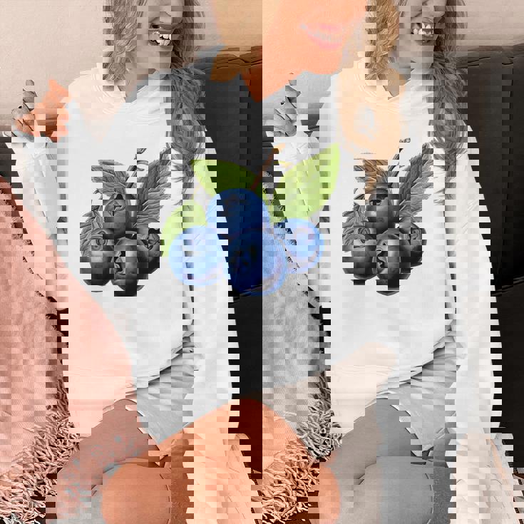 ブルーベリー愛好家のためのブルーベリーデザイン パーカー