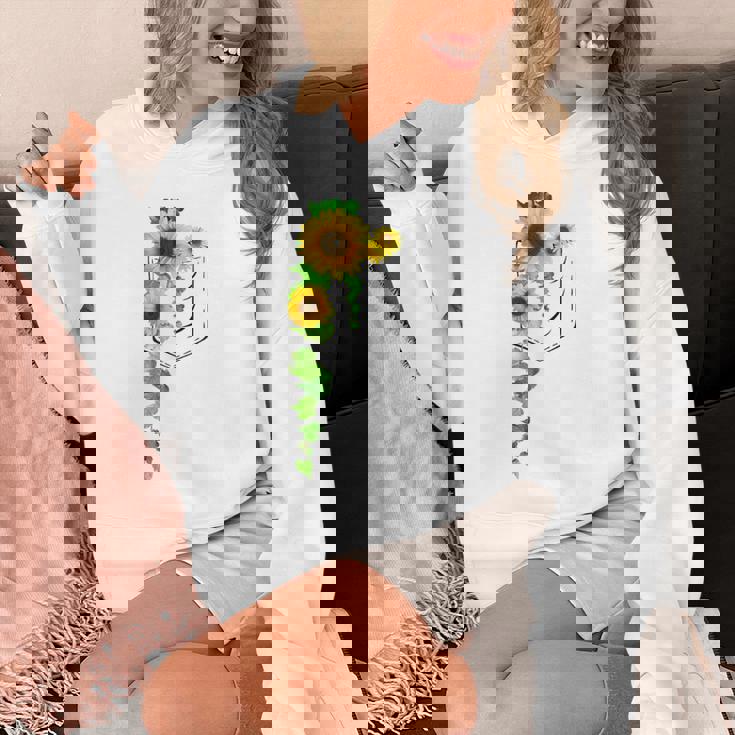 ポケットに入ったかわいいひまわり クリスマスギフト Hoodie