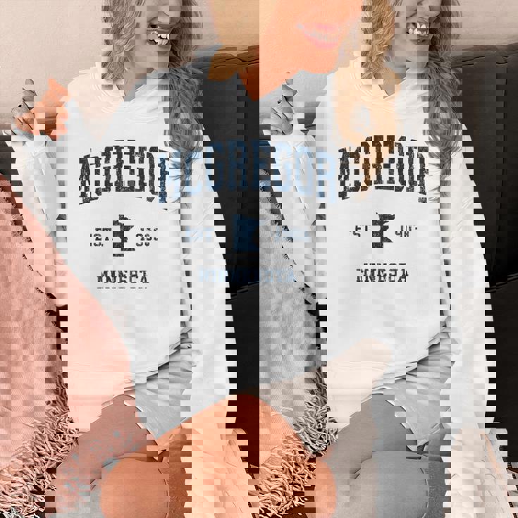 マクレガー ミネソタ Mn ヴィンテージ アスレチック ネイビー スポーツデザイン 長袖tシャツ Hoodie