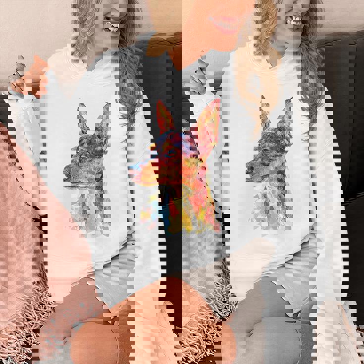 ミニチュア ピンシャー 犬 ペット カラフル ミニチュア ピンシャー パーカー