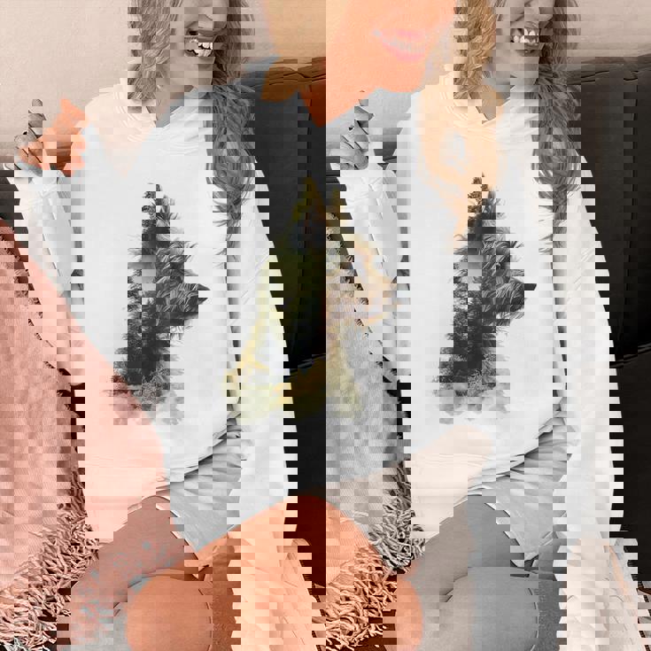 ヨークシャーテリア 犬 モチーフ ペット アートワーク ヨークシャーテリア パーカー