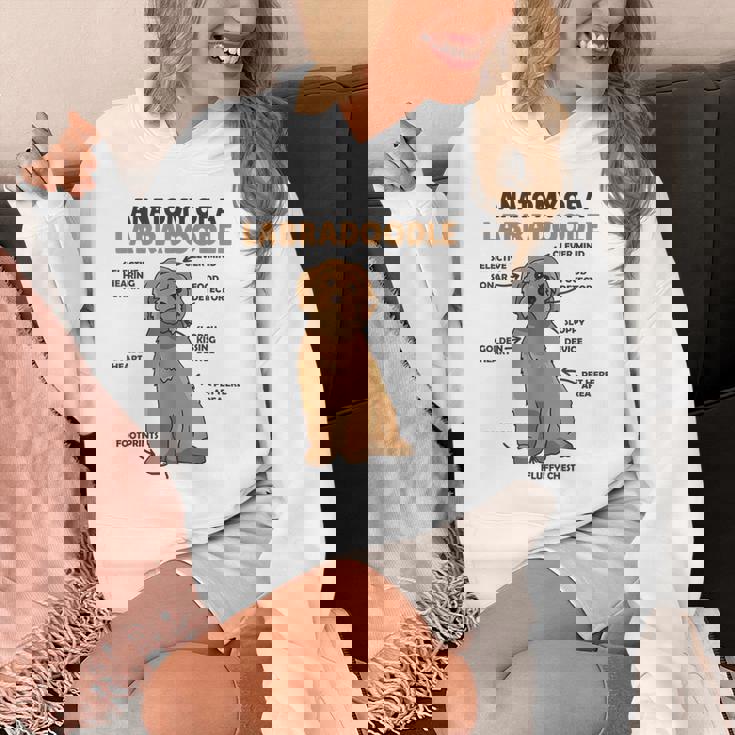 ラブラドゥードルの解剖学かわいい犬面白い犬ラブラドゥードル Hoodie