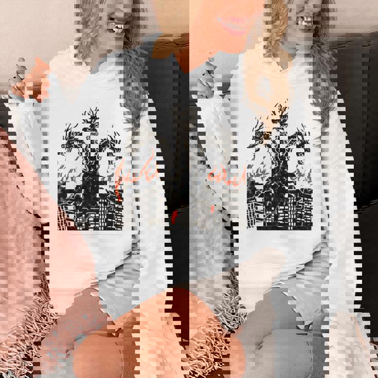 ヴィンテージ ドラゴンキング ギドラ アート サンセット 日本人 キッズ メンズ パーカー