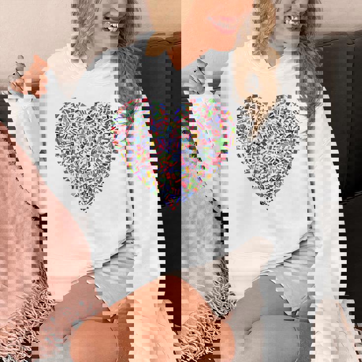 世界国旗 ハート 国旗 旅行 トラベラー パーカー