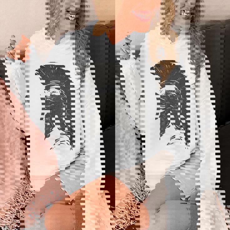 古代戦士ギリシャローマスパルタ兵士ヘルメットグラフィック パーカー