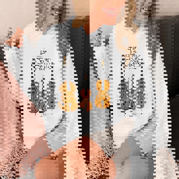 弦楽ファミリー、ヴァイオリン、チェロ、コントラバスミュージシャン面白い パーカー