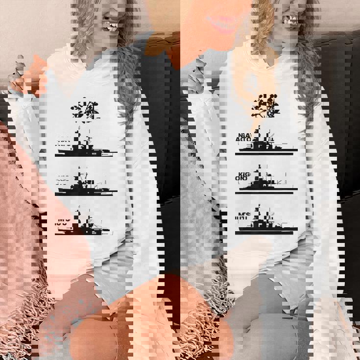 戦艦【長門 金剛 陸奥】軍艦 シルエット 日本 大日本帝国 海軍 帝国海軍 船 面白い ネタ 文字入り ウケ狙い パーカー