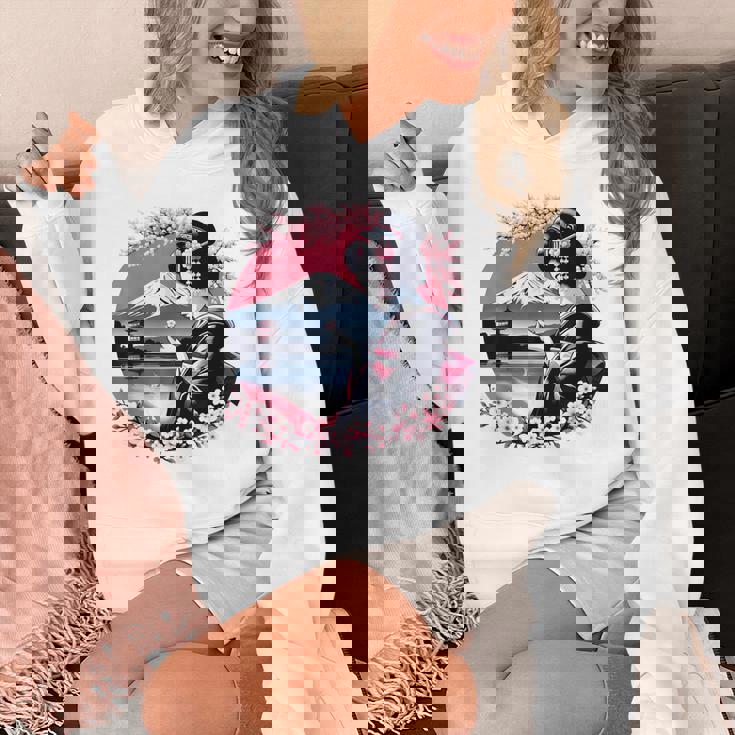 桜 さくら 芸者 富士山 日本のグラフィック パーカー