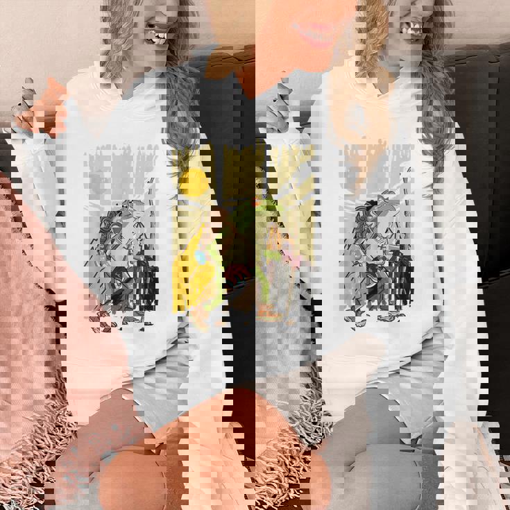 楽しいカエル ハイキングと登山愛好家 Hoodie