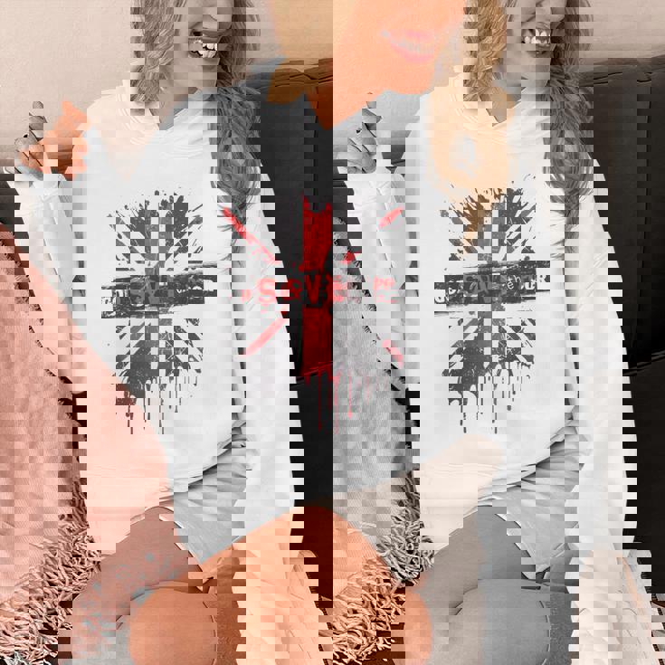 神は貧しい王のcor冠式パンクグラフィティユニオンジャックを救う パーカー