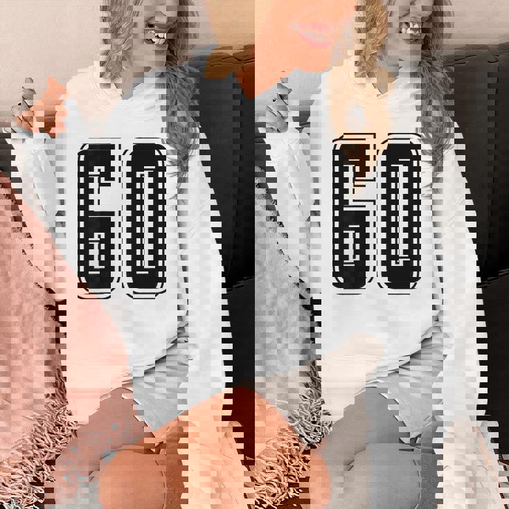 背番号 60 チーム短大スポーツ背番号付きユニフォーム Hoodie