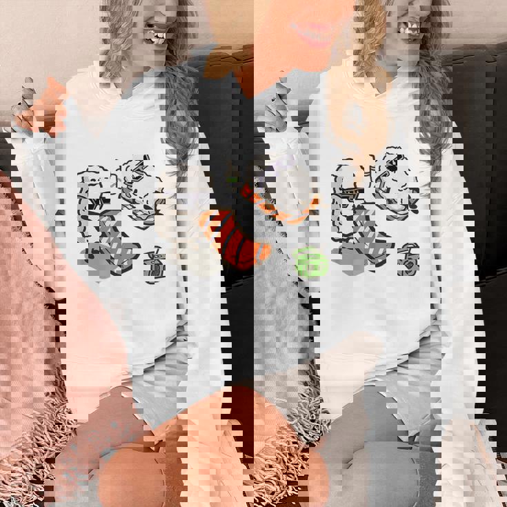 面白い寿司 ビーチで日光浴 パーカー