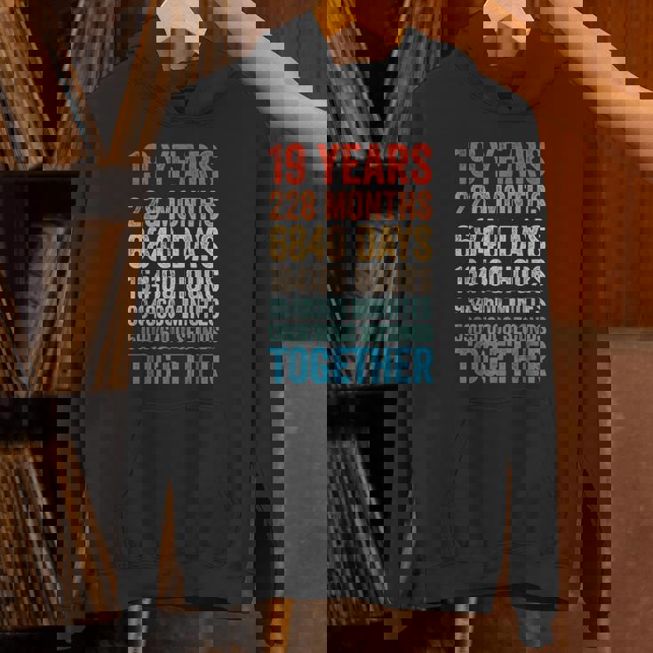 19年目の記念日 彼 彼女 カップル 19回目の結婚 パーカー