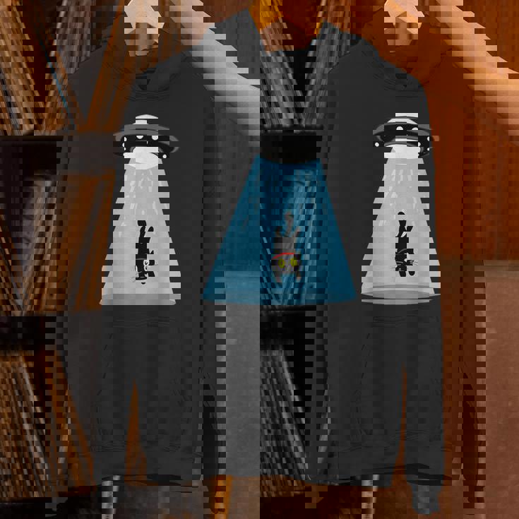 Alien Cat Abduction Ufo Cat Alien Abduction パーカー