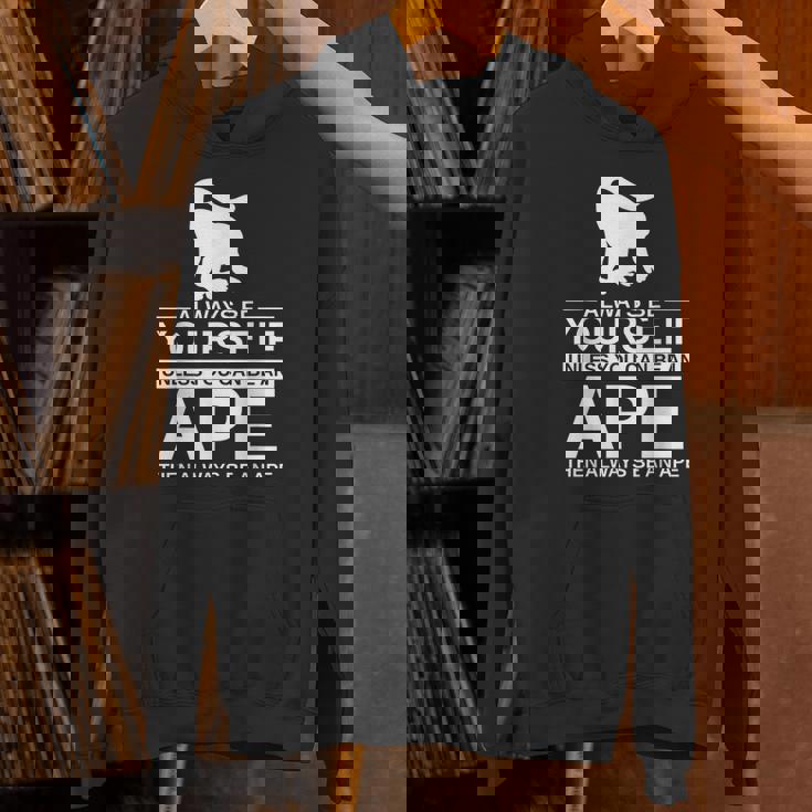 Always Be Yourself Ape メンズ レディース 猿 ゴリラ パーカー