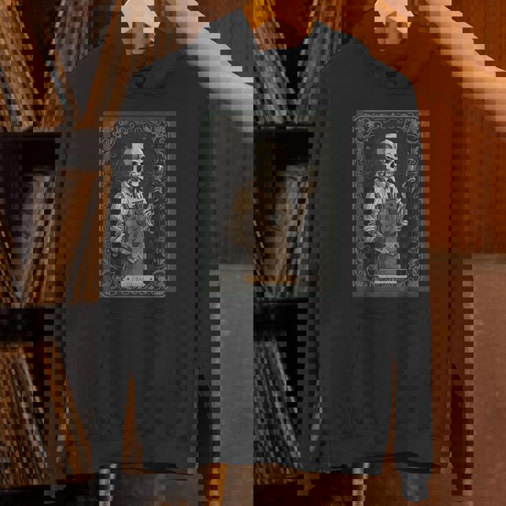 The Barber タロットカード ゴシック スケルトン 散髪店 ハロウィン パーカー