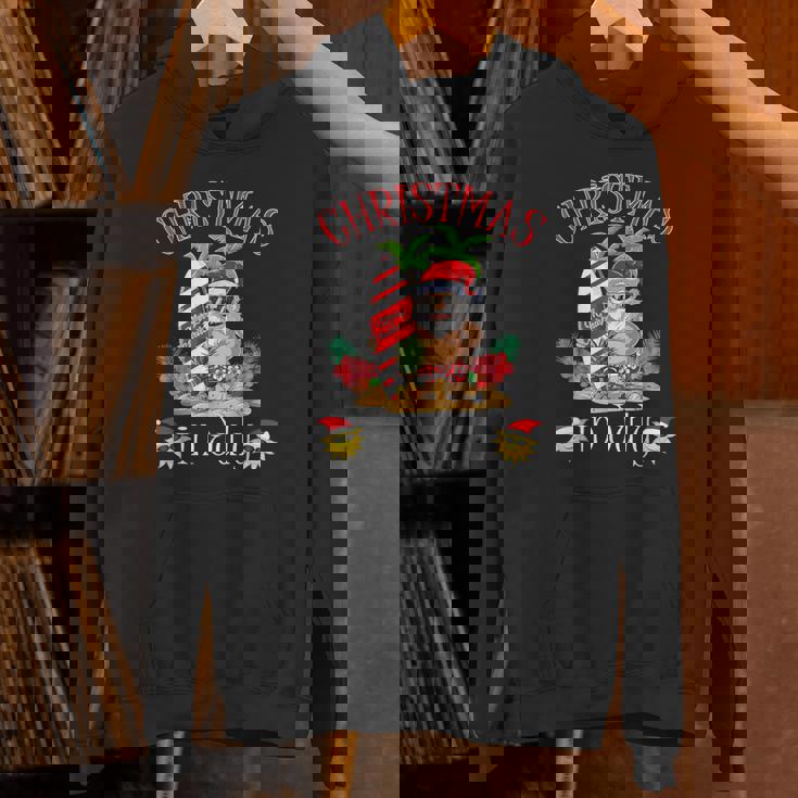 Christmas In July Santa Summer Beach Vacation Hoodie