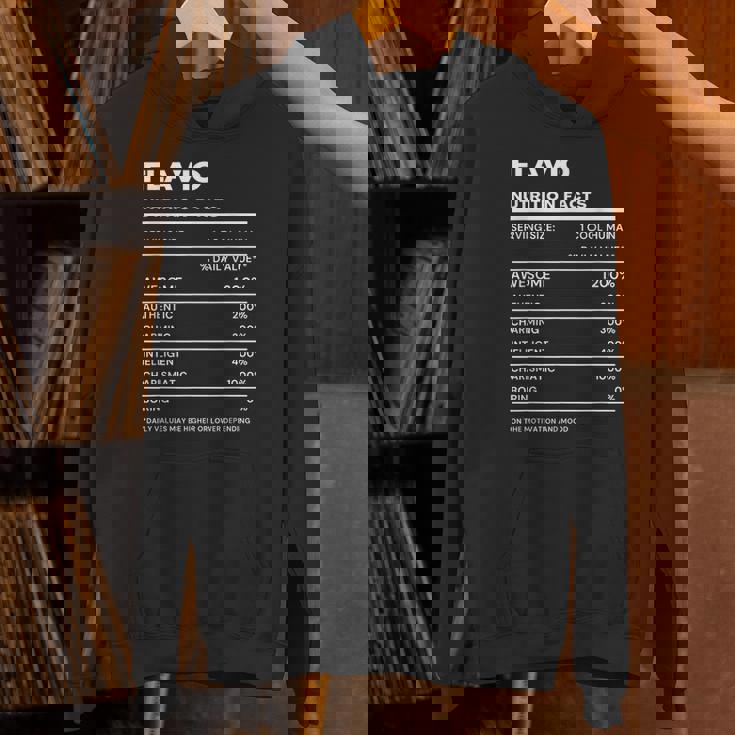 Flavio 栄養成分表示 パーカー