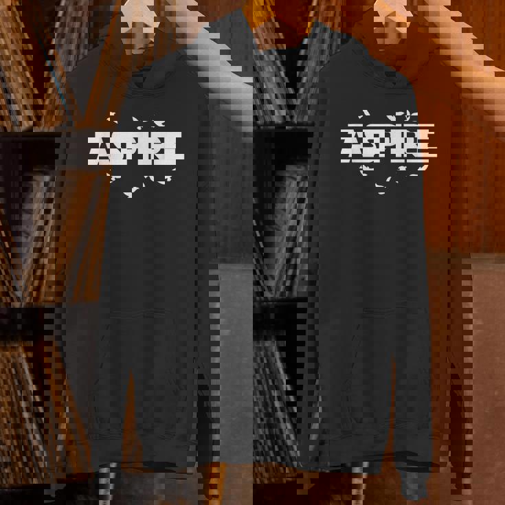 Fly High & Be Aspire Quotes Wise Advise Illustration Graphic パーカー