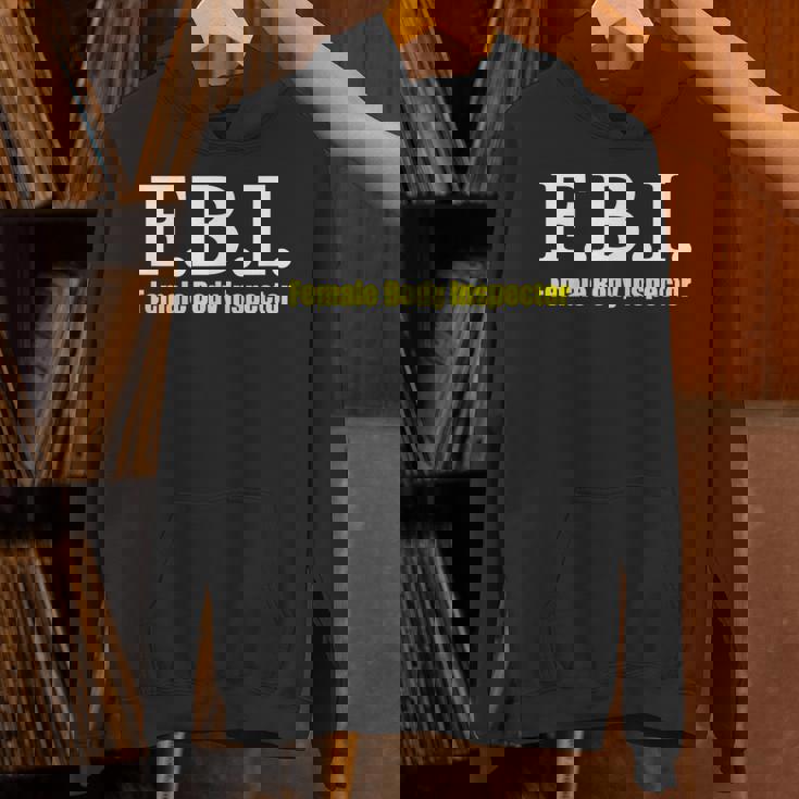 メンズ Fbi Female Body Inspector Meme Novelty Apparel Hoodie
